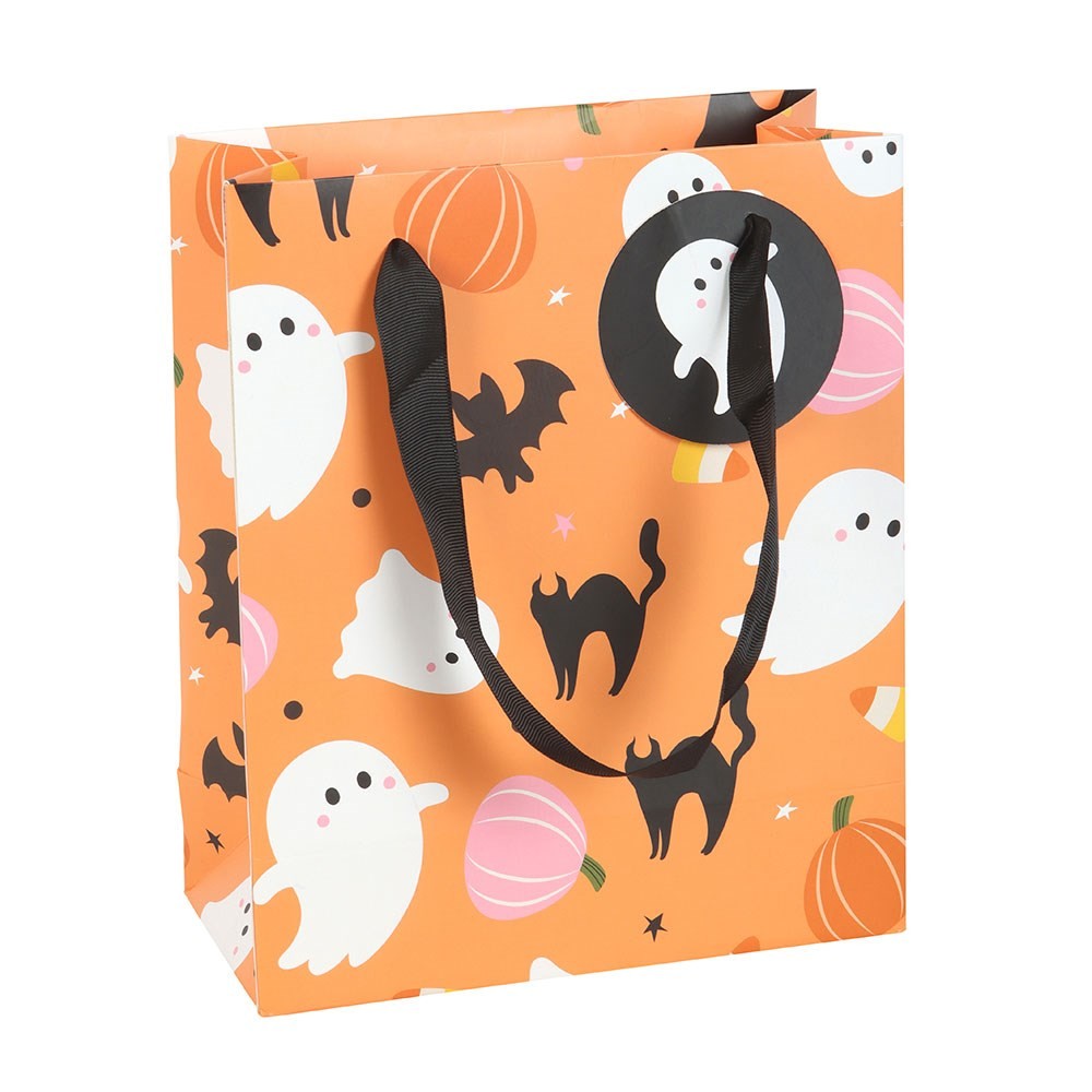 Something Different - 23cm Sweet and Spooky Ghost Print Cadeautas - Multicolours